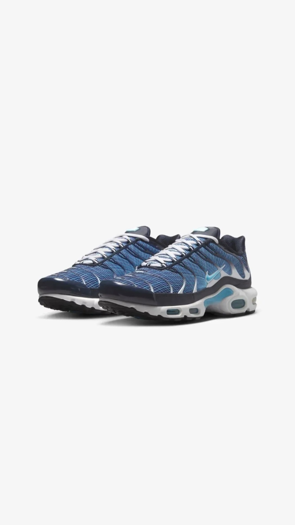 Nike Air Max Plus Dark Obsidian White Black Blue Chill — 39 / 40 / 41 / 42 / 43 / 44, Novo