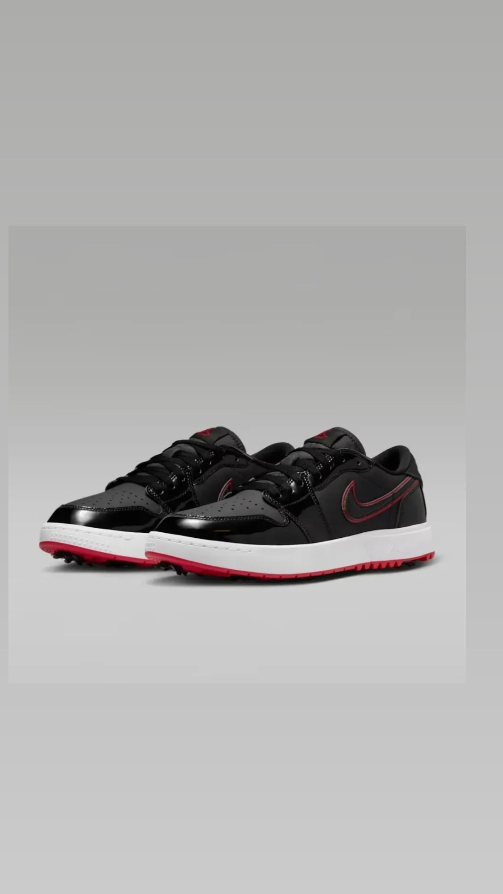 Air Jordan 1 Low Golf Black White Varsity Red — 37 / 38 / 39, Novo
