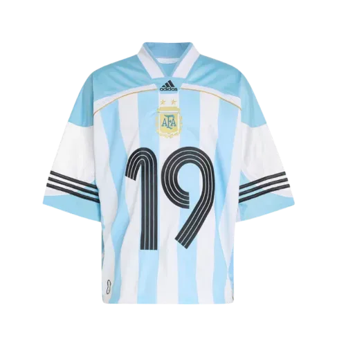 Camiseta adidas Bringback Remixed Argentina Sky Blue White.