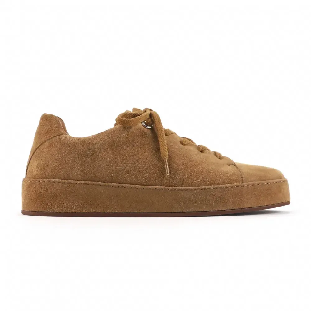 Loro Piana Vegan Leather Trainers Brown - Droper