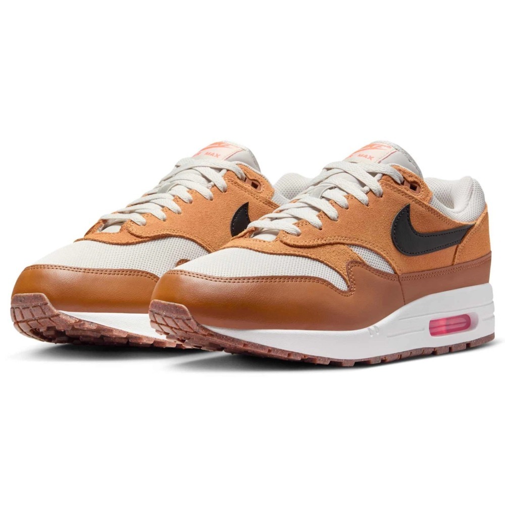 Nike Air Max 1 Essential Light Bone Flax British Tan Black — 47, Novo