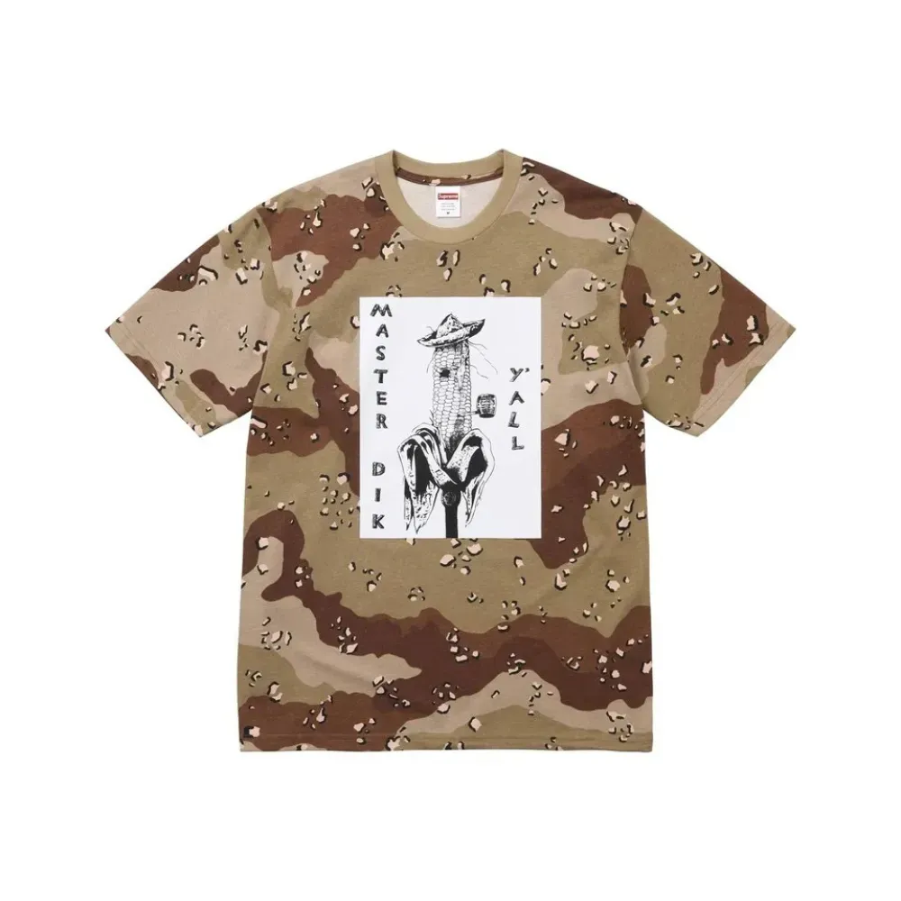 Mike Kelley x Supreme Camiseta Chocolate Chip Camo SS26-W8 - Droper