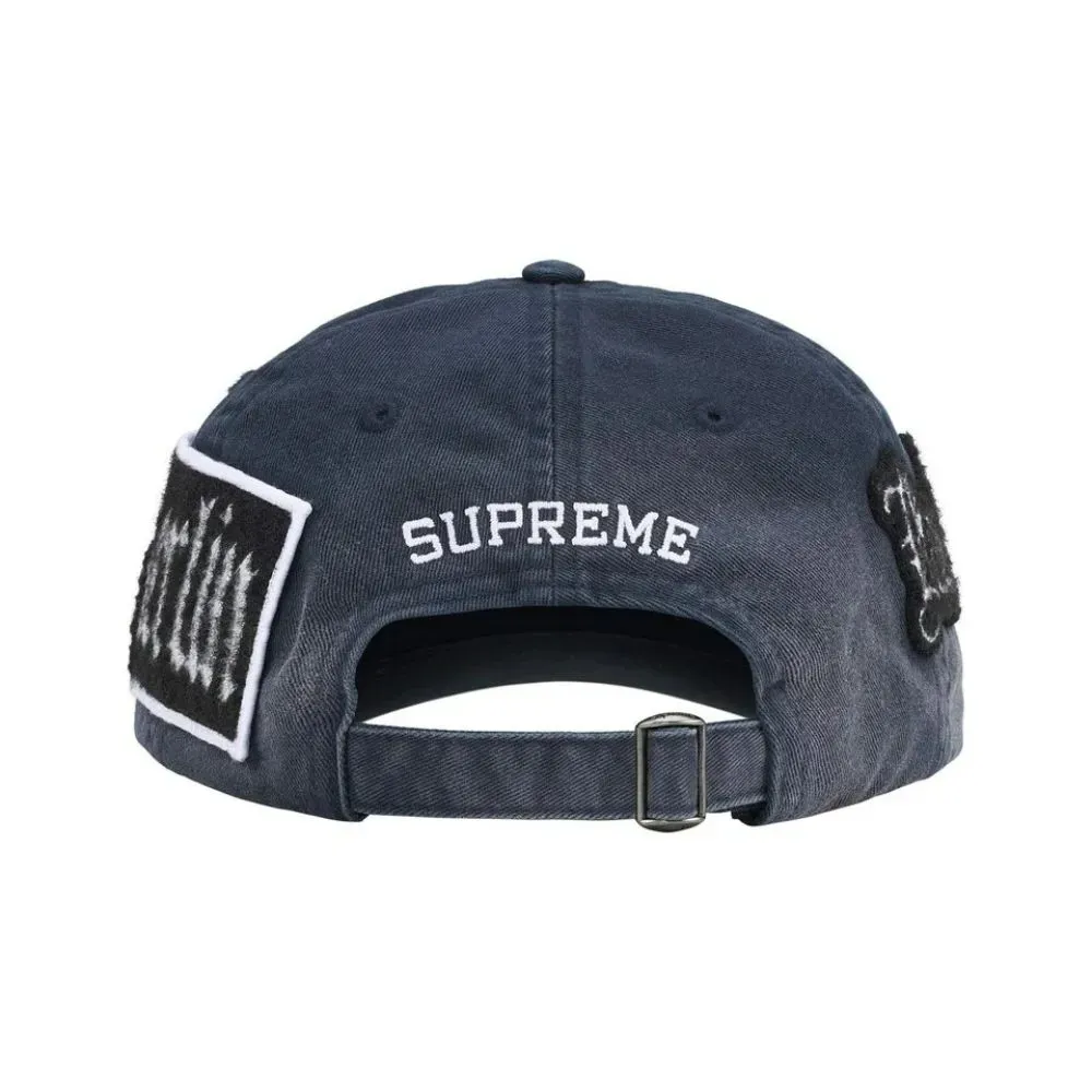 ミュージシャン The BONEZ N-Logo Flat Visor Cap Navy Flat Brim