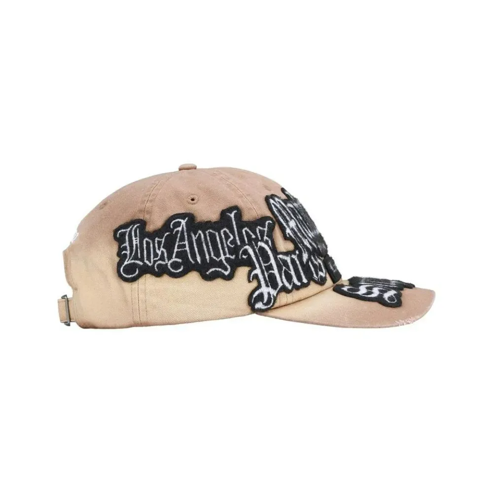 Boné Supreme City Patches 6-Panel Tan SS26-W8 - Droper