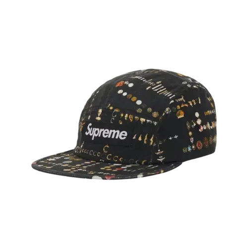 Mike Kelley x Supreme Boné Camp Cap Black SS26-W8 - Droper
