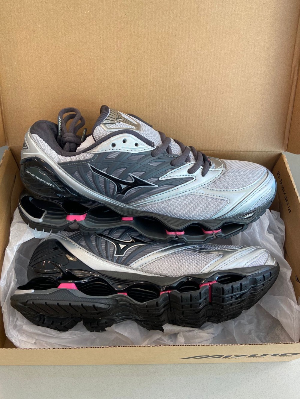 Mizuno Wave Prophecy LS Harbor Mist Black Fuchsia Purple