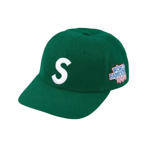 Boné Supreme World Famous S Logo 6-Panel Dark Green SS26-W8 - Droper