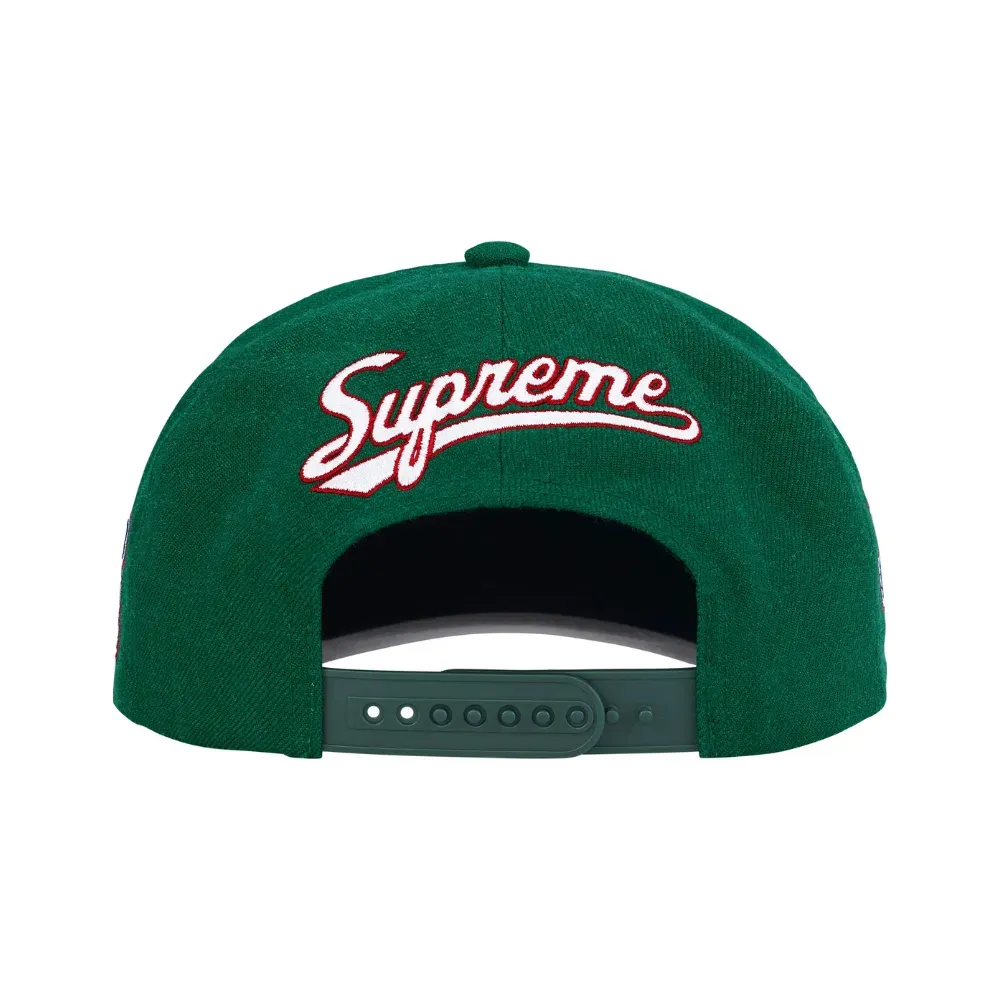 Boné Supreme World Famous S Logo 6-Panel Dark Green SS26-W8 - Droper