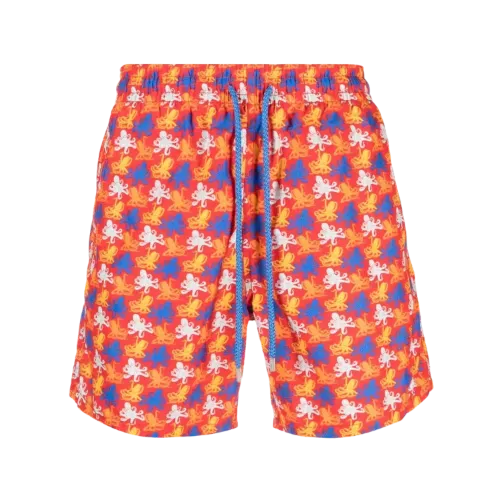 Shorts Vilebrequin Octopus Print Coral