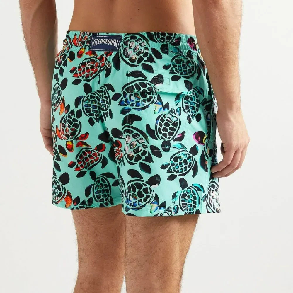 Shorts Vilebrequin Moorise Mid-Length Recycled Swim Blue foto 2