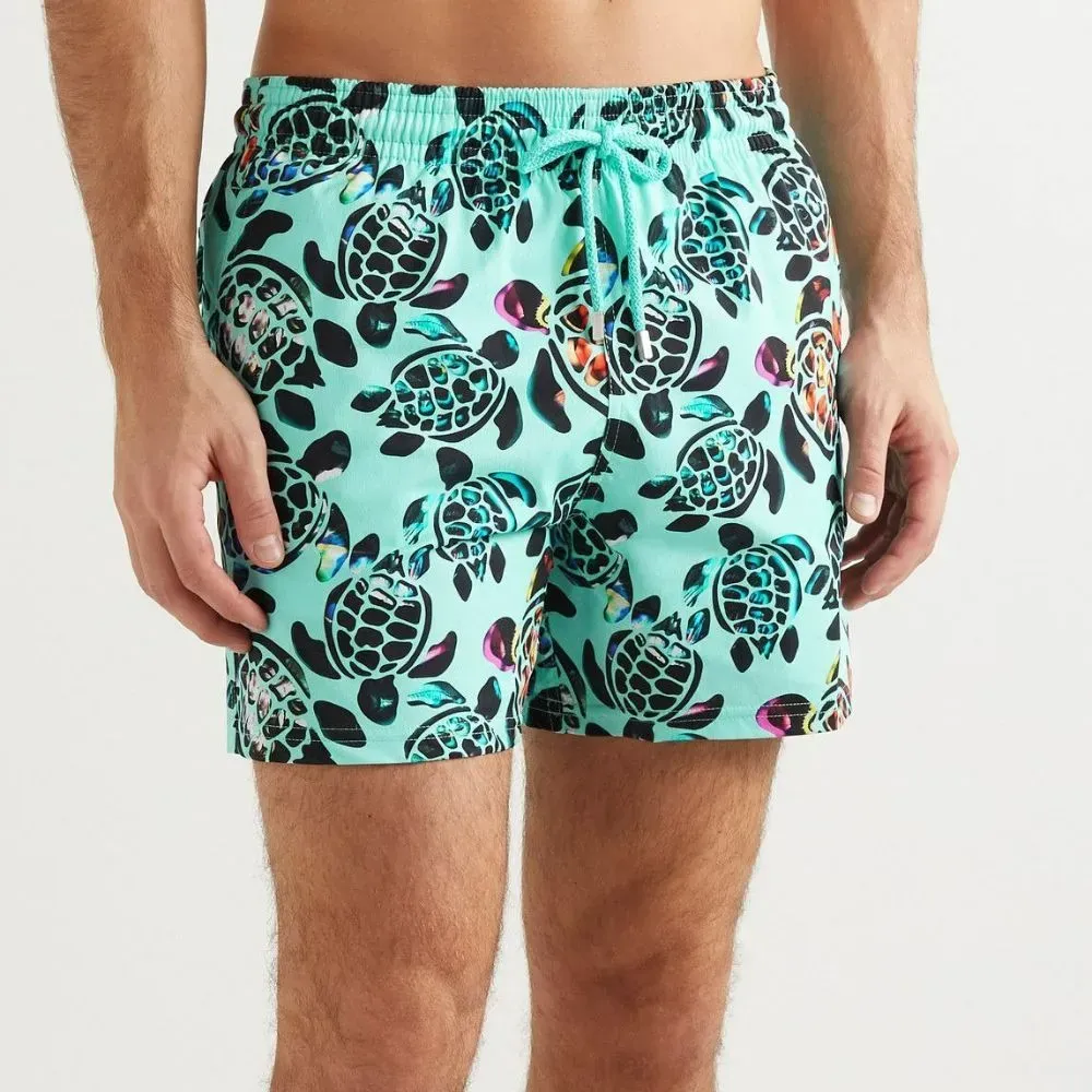 Shorts Vilebrequin Moorise Mid-Length Recycled Swim Blue foto 1