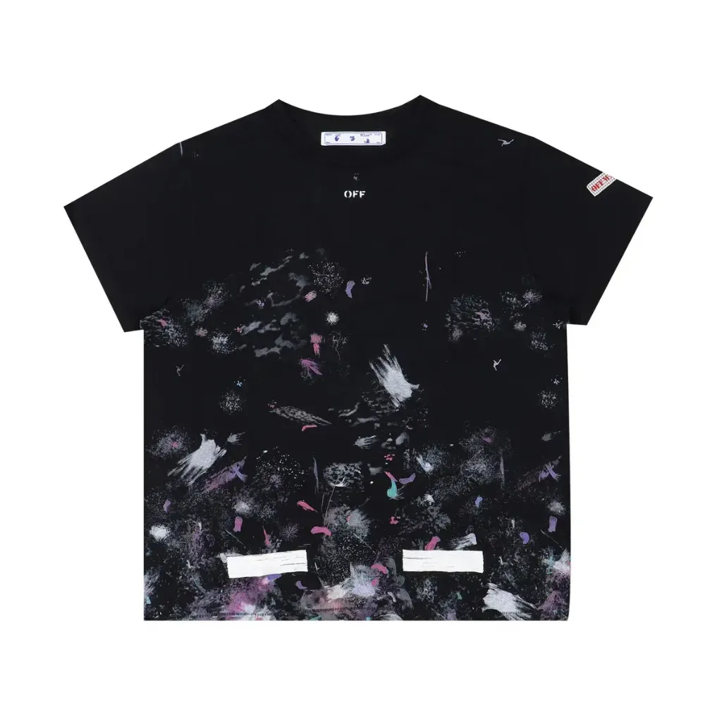 OFF-WHITE Tシャツ SEEING THINGS Lサイズ Camiseta Off-White Vintage Seeing Things Washed Black - Droper