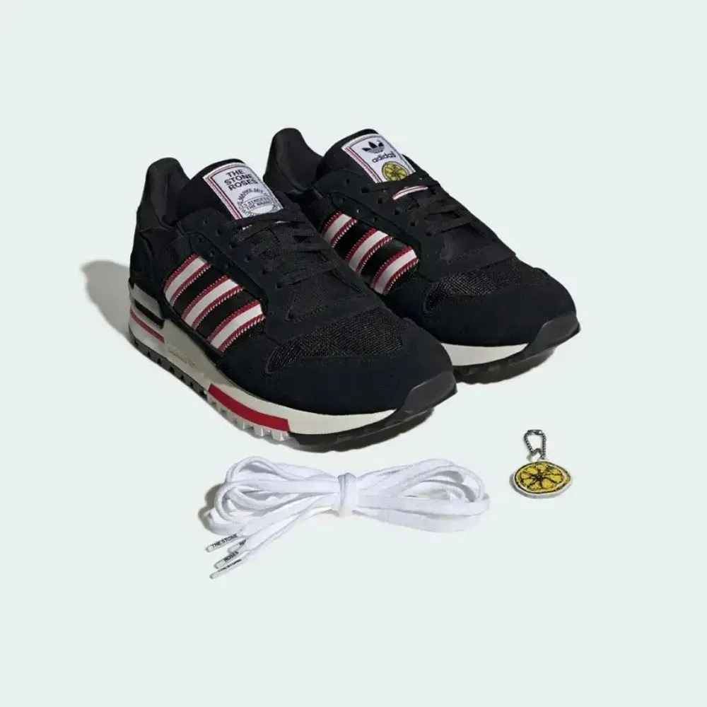adidas ZX 600 Manchester United The Stone Roses Black Red White — 37 / 38 / 39 / 40 / 41 / 42 / 43, Novo