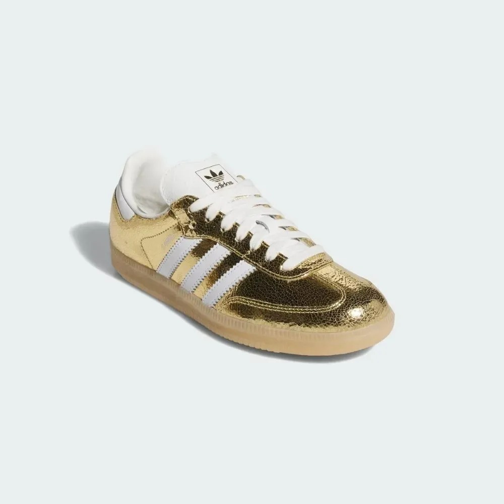 adidas Samba OG Gold Metallic Cloud White Core White — 36 / 37 / 38 / 39 / 40, Novo