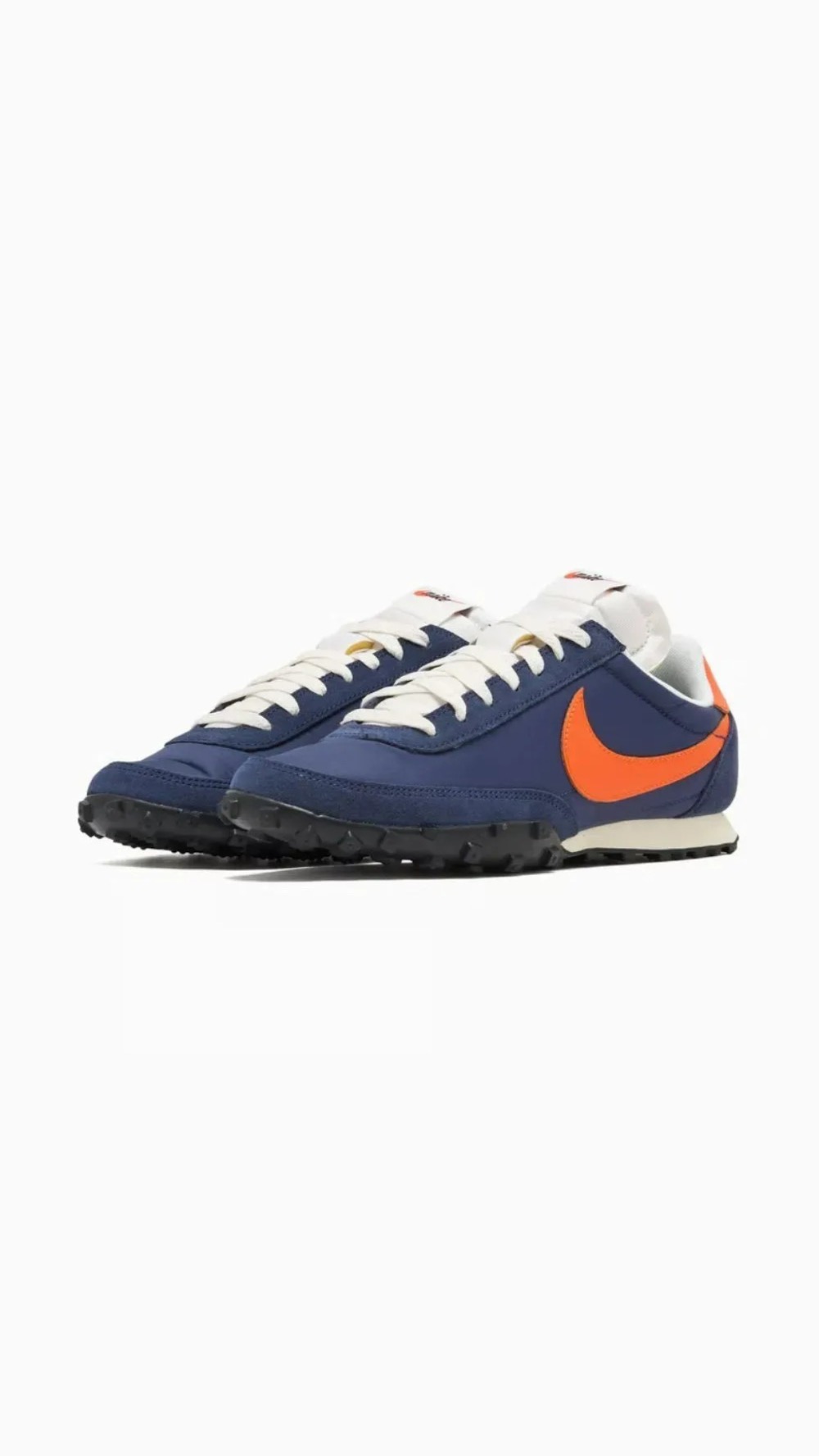 Nike Waffle Racer Midnight Navy Sail Coconut Milk Safety Orange — 37 / 38 / 39 / 40 / 41 / 42 / 43, Novo