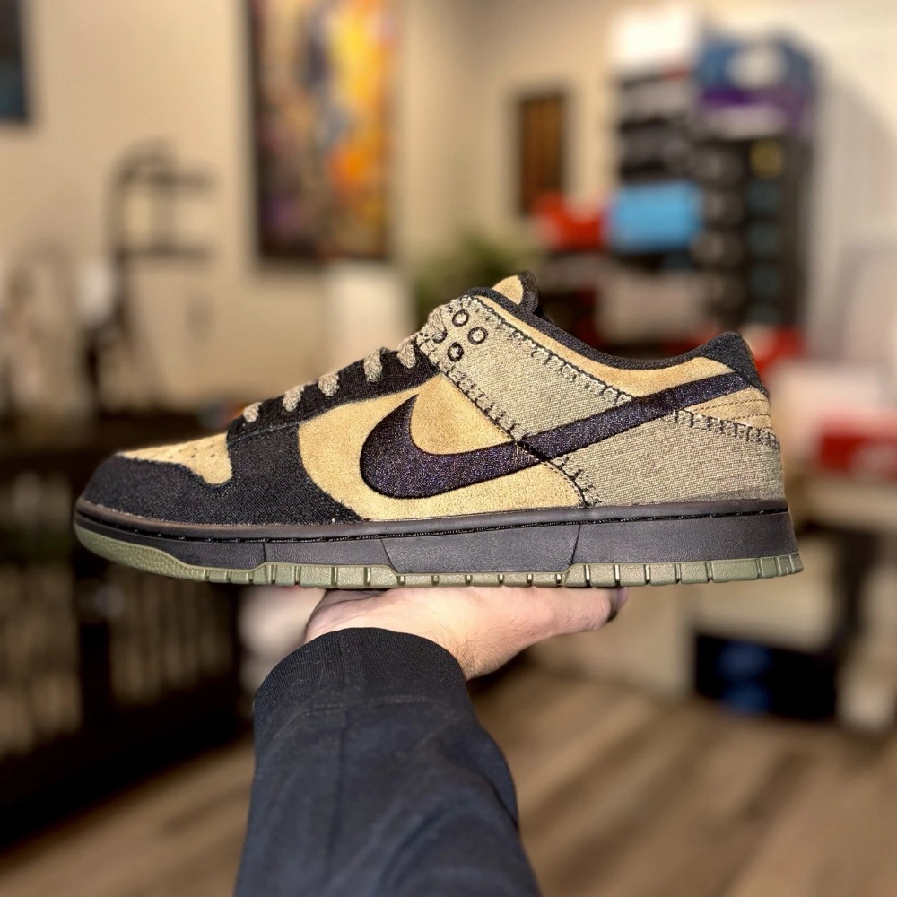 Nike Dunk Low Frankenstein Brown Kelp Black Medium Olive — 38, Novo