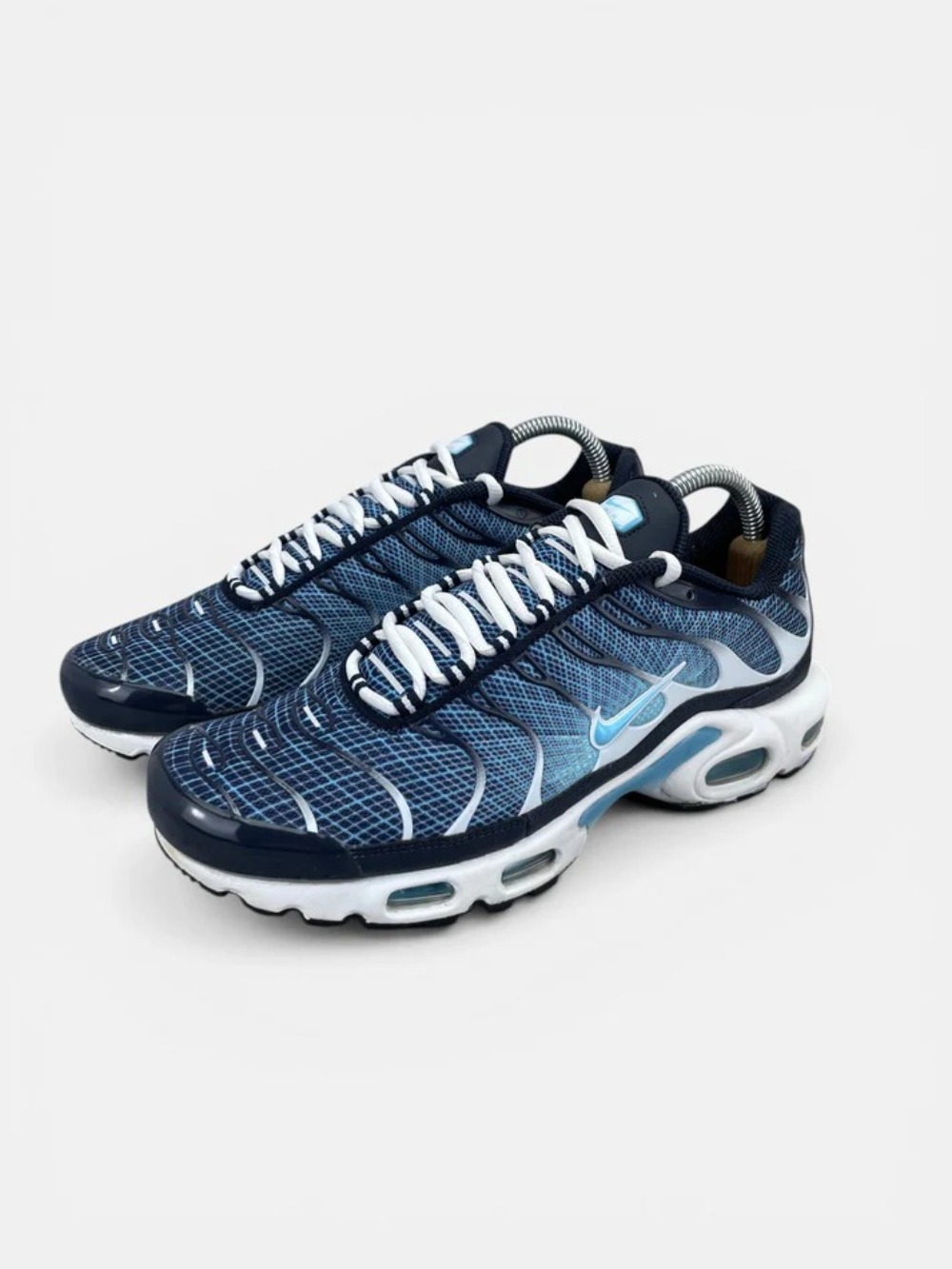 Nike Air Max Plus Dark Obsidian White Black Blue Chill — 40.5, Novo
