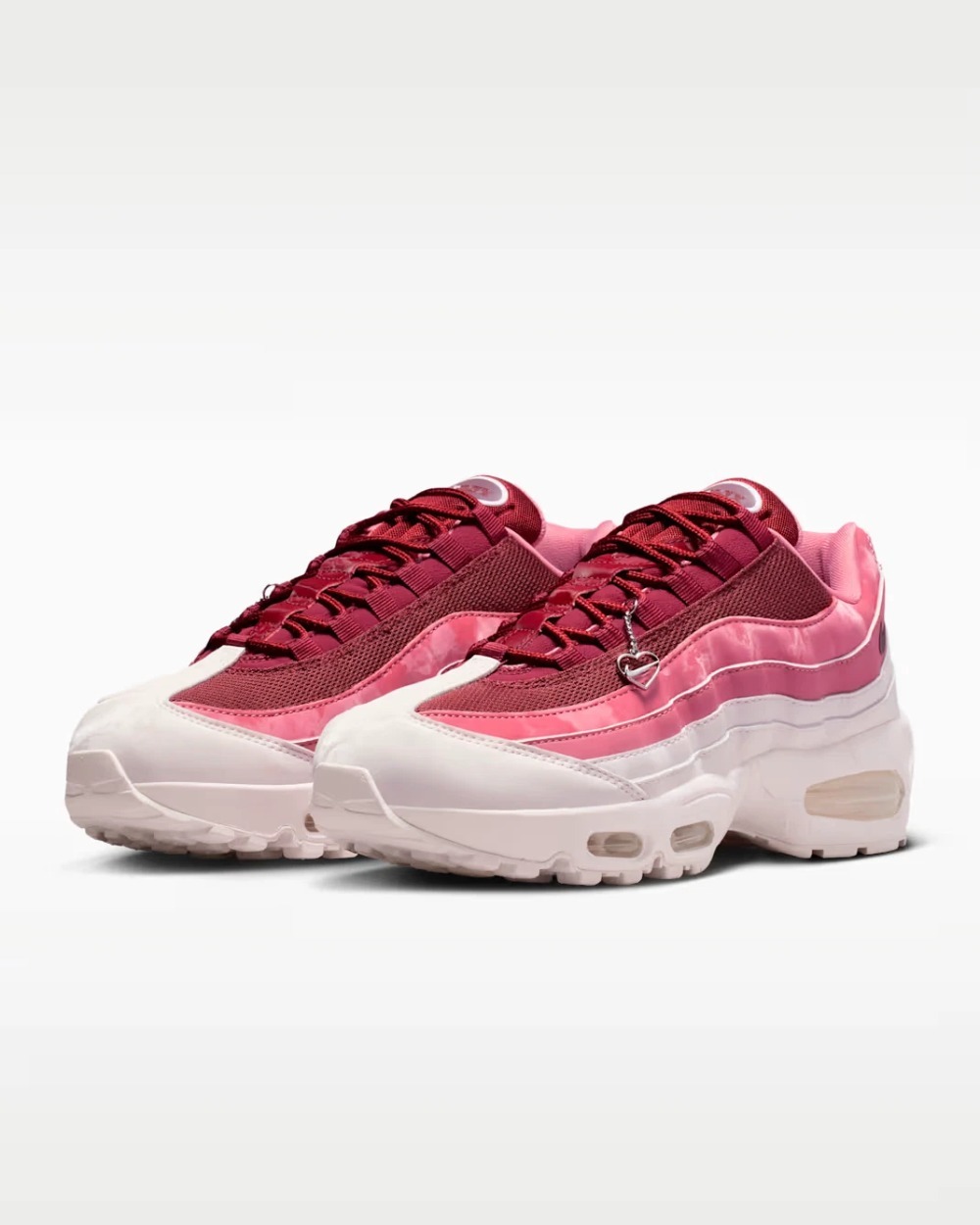Nike Air Max 95 Big Bubble Valentine's Day Team Red Peony Pearl Pink — 42.5, Novo
