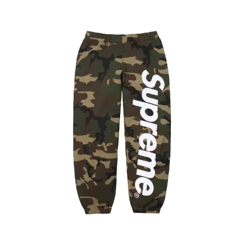 Calça Supreme Satin Appliqué Woodland Camo SS26-W9 - Droper