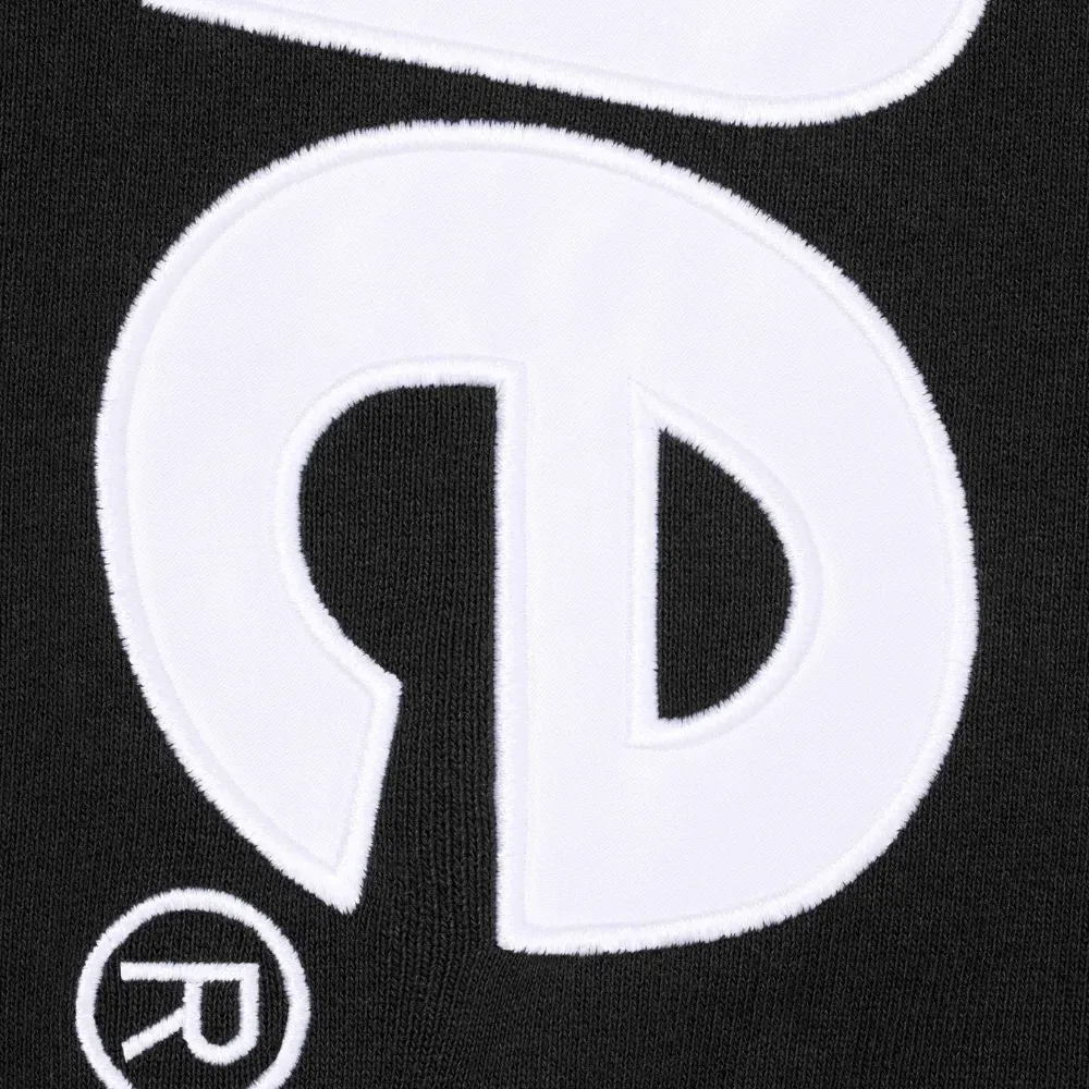 Moletom Supreme Satin Appliqué Black SS26-W9 - Droper