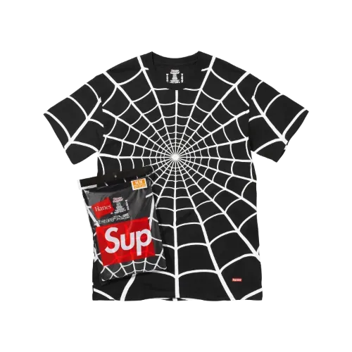 Hanes x Supreme Camiseta Spider-Man Tagless Black (2 Pack) SS26-W9