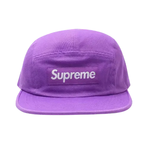 Boné Supreme Washed Chino Twill Camp Light Purple SS19
