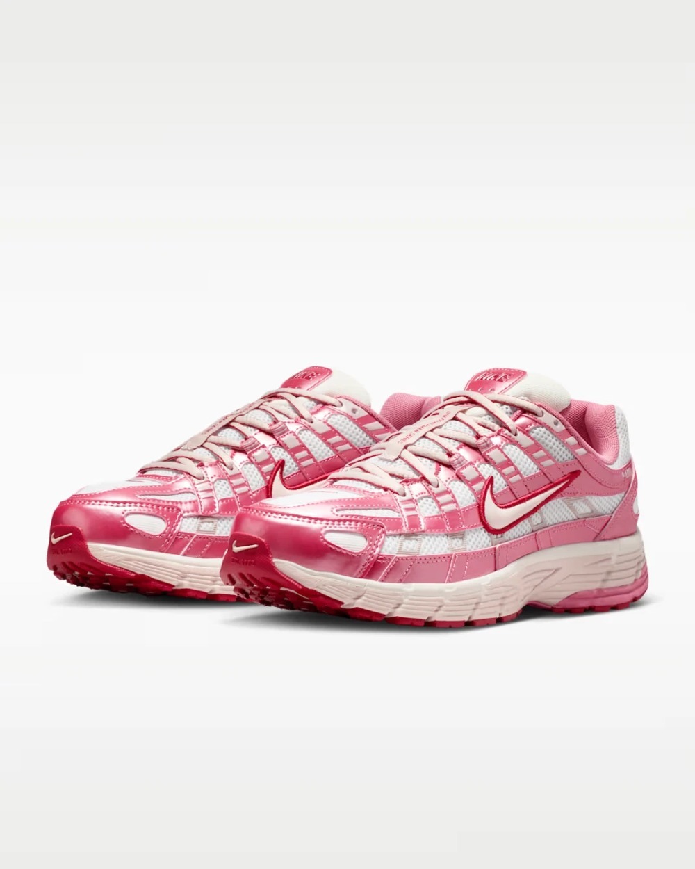 Nike P-6000 White Silt Red Peony — 42.5, Novo