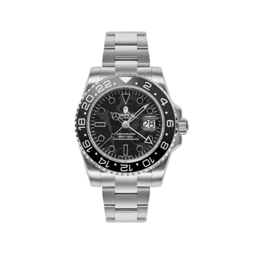 Relógio Bape Type 2 Bapex Color Camo Black