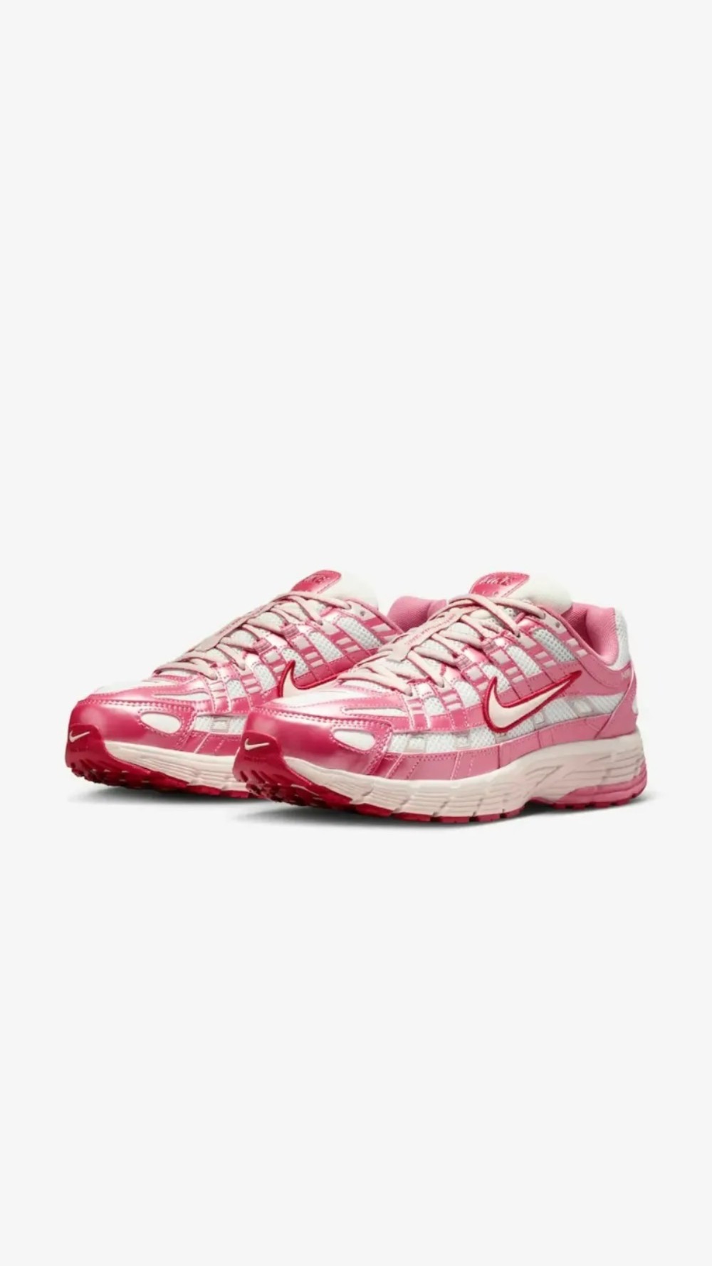 Nike P-6000 White Silt Red Peony — 37 / 38 / 39 / 40 / 41 / 42 / 43, Novo