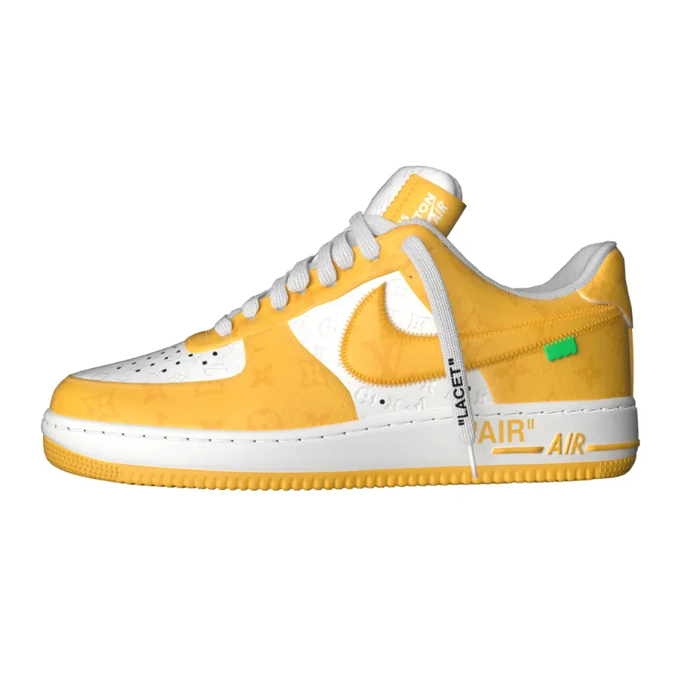 Louis Vuitton x Nike Air Force 1 Low By Virgil A Yellow - Droper