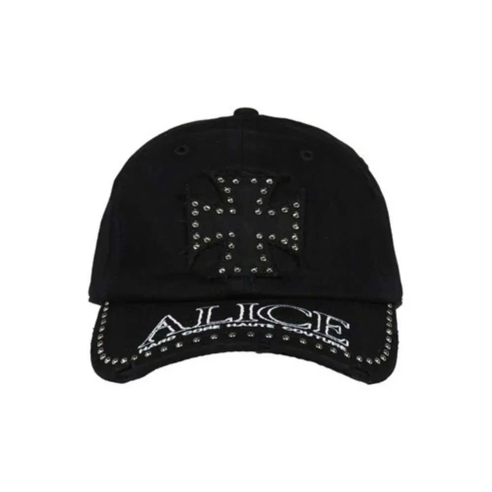 Boné Alice Hollywood Atelier Silver Hardware Black - Droper