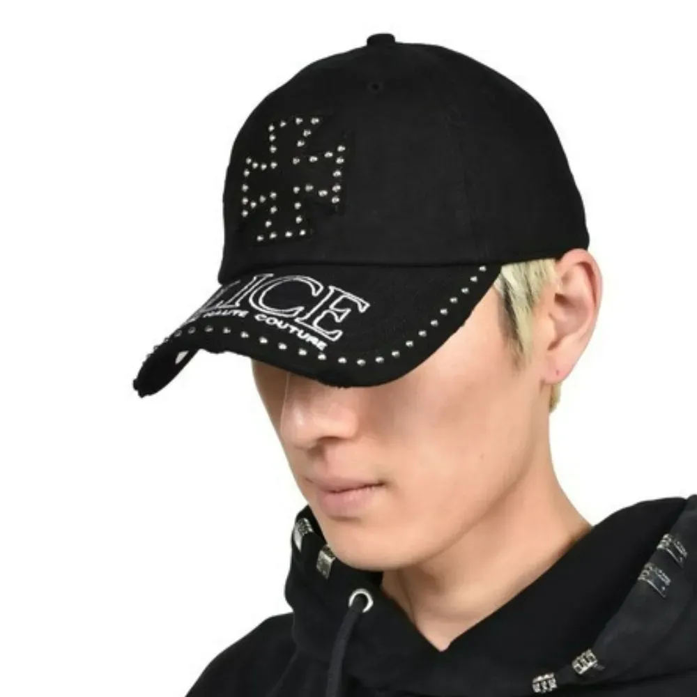 Boné Alice Hollywood Atelier Silver Hardware Black - Droper