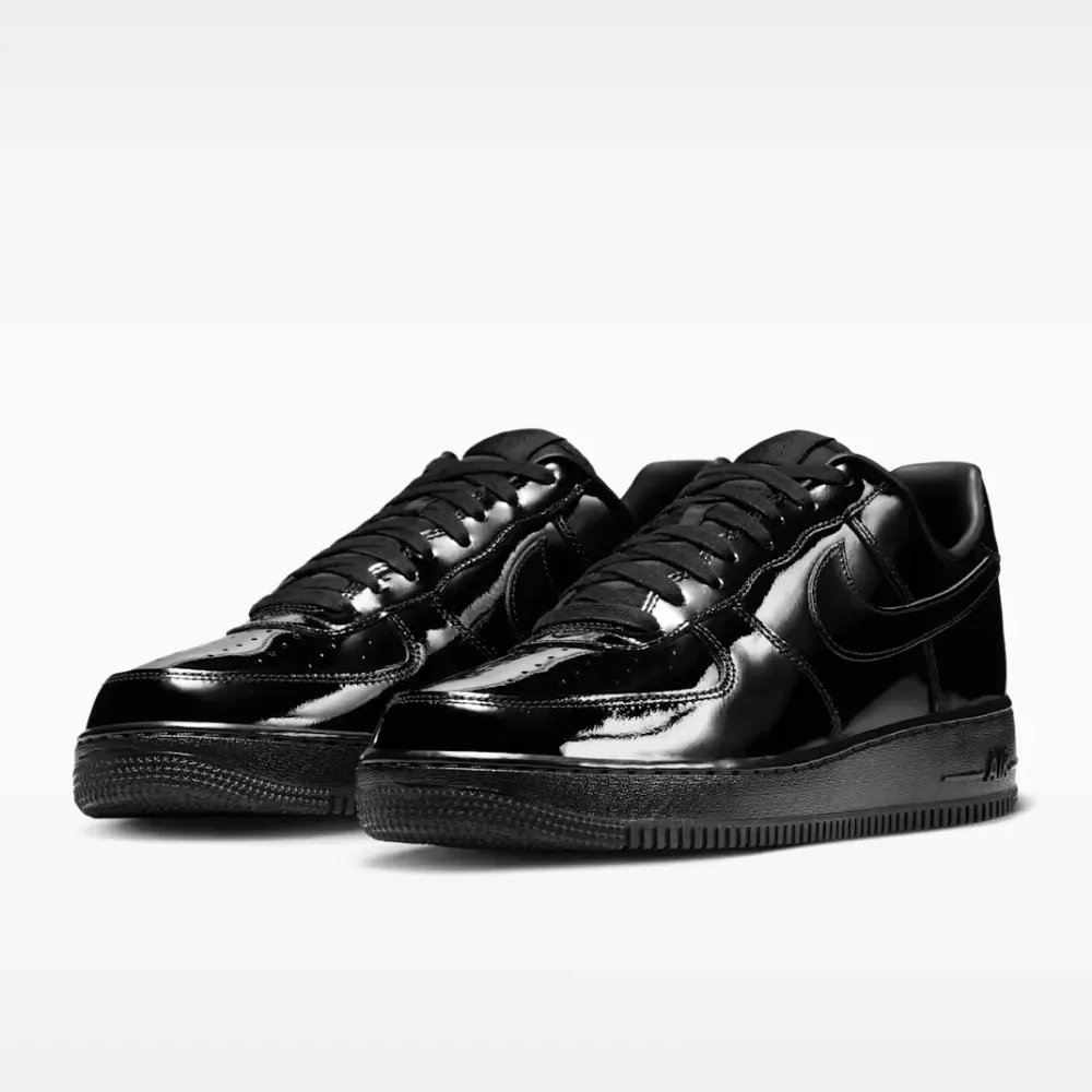Nike Air Force 1 Low '07 Premium Black Patent - Droper