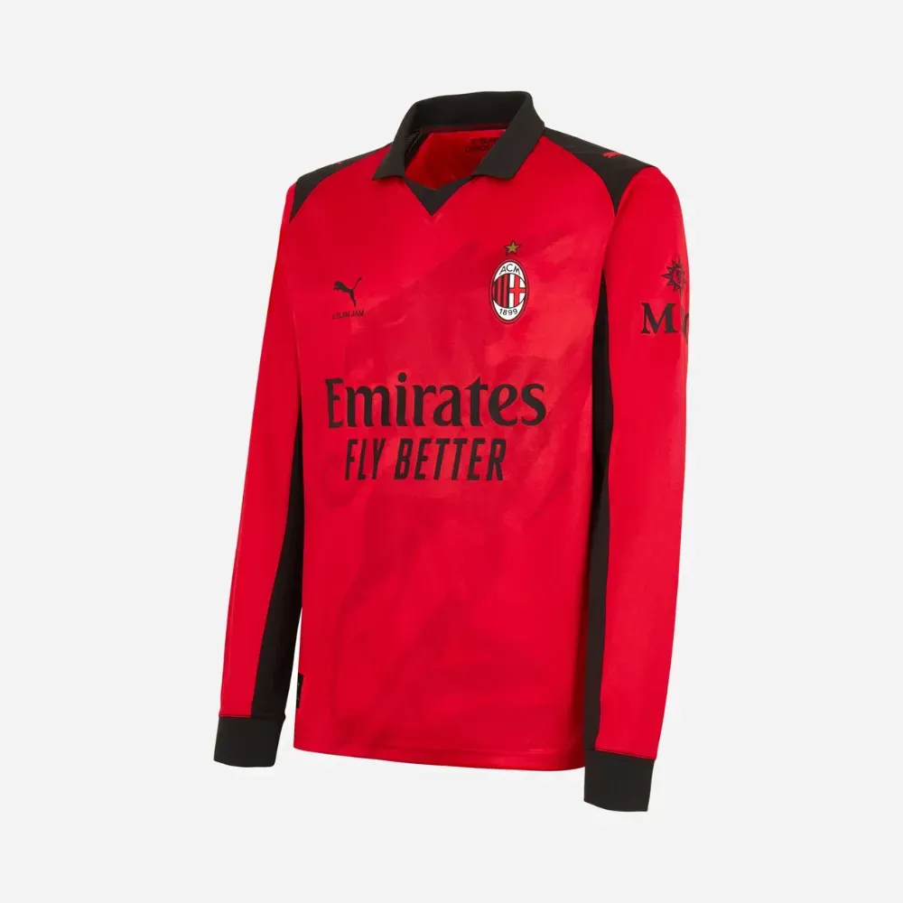 AC Milan x Slam Jam x Puma Camiseta Long Sleeve Jersey Red 2025/26