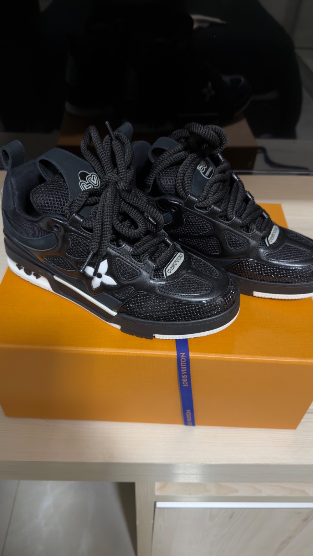 Louis Vuitton LV Skate Sneaker Black White