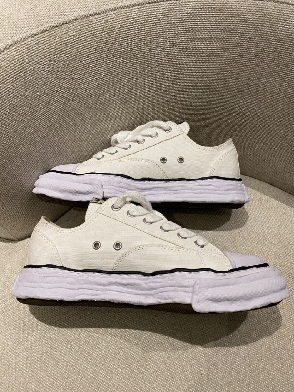 Maison Mihara Yasuhiro Peterson OG Sole Leather Low White