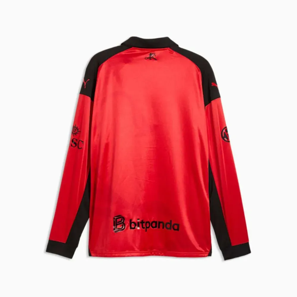 AC Milan x Slam Jam x Puma Camiseta Manga Longa For All Time Red