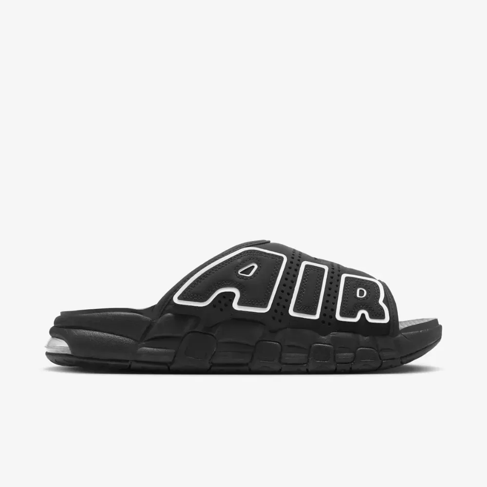 【美品】NIKE AIR MORE UPTEMPO SLIDE 黒 29cm Nike Air More Uptempo Slide Black - Droper