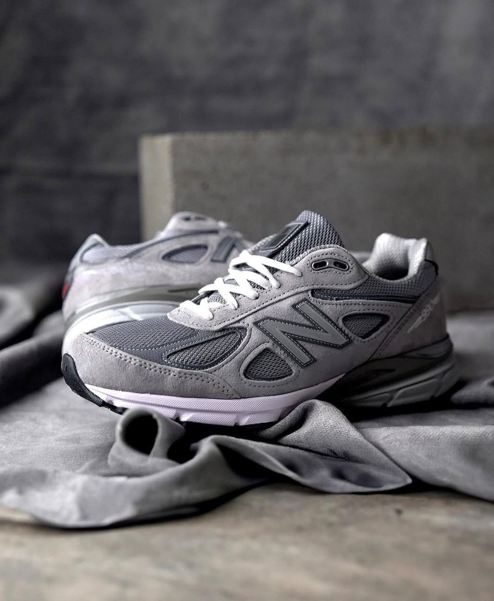 New Balance Made in USA 990v4 Grey White