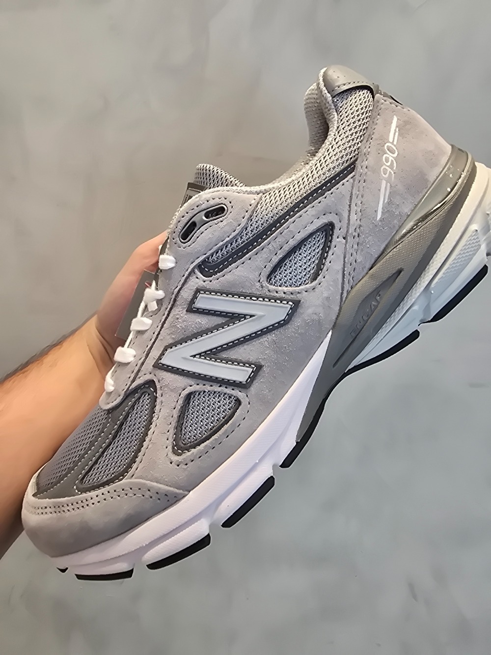 New Balance Made in USA 990v4 Grey White