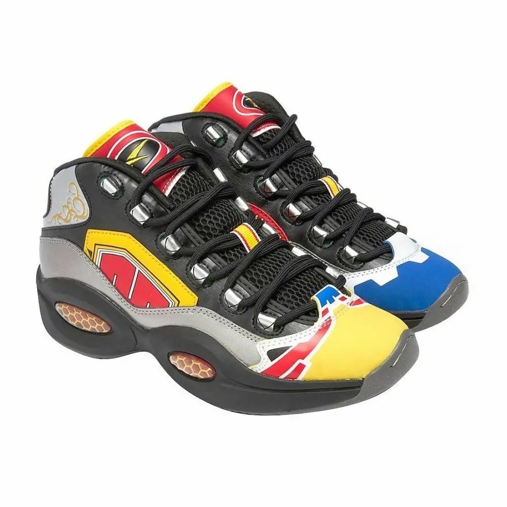 Tênis Reebok Power Rangers x Question Mid 'Modo de Batalha Megazord!'