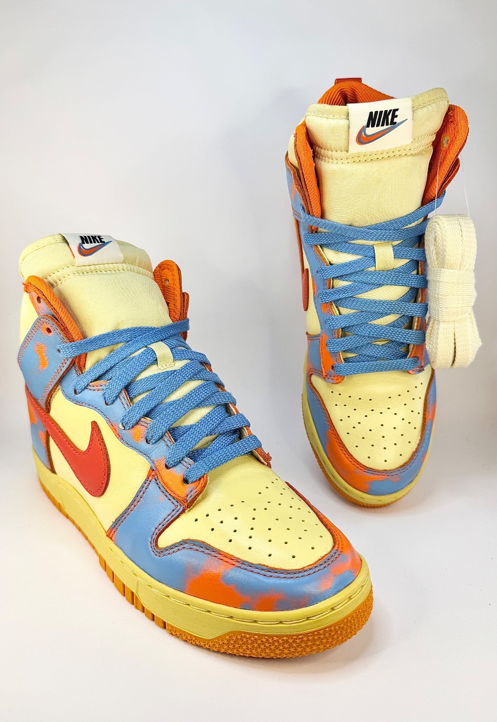 Nike Dunk High 1985 Orange Acid Wash — 38, Usado