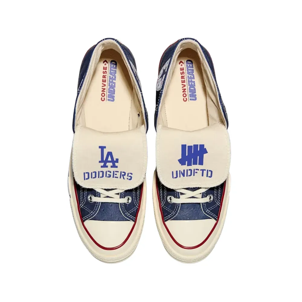 Undefeated x Dodgers x Converse Chuck 70 Navy foto 2