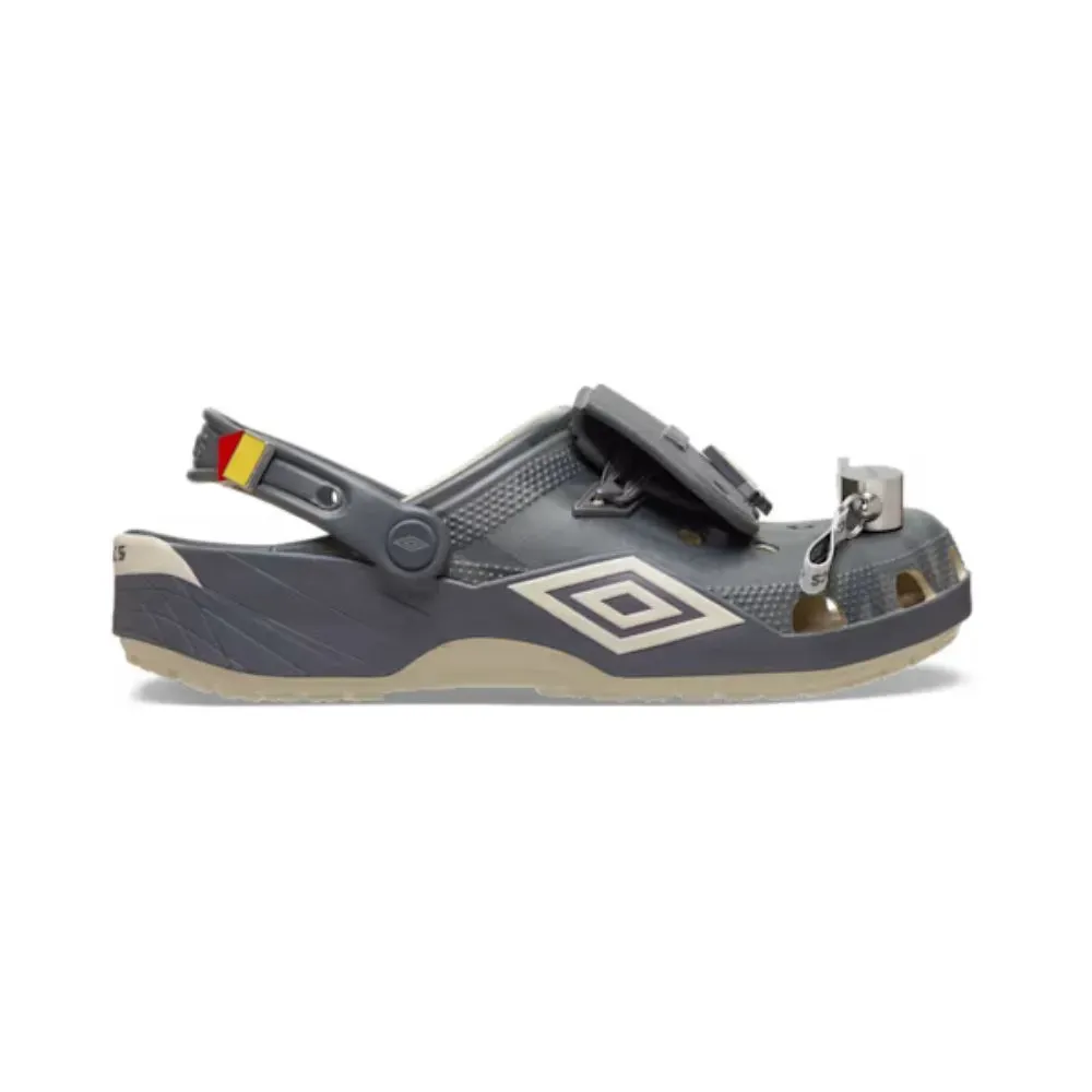 Umbro x Crocs Classic Clog Bone Slate Grey - Droper