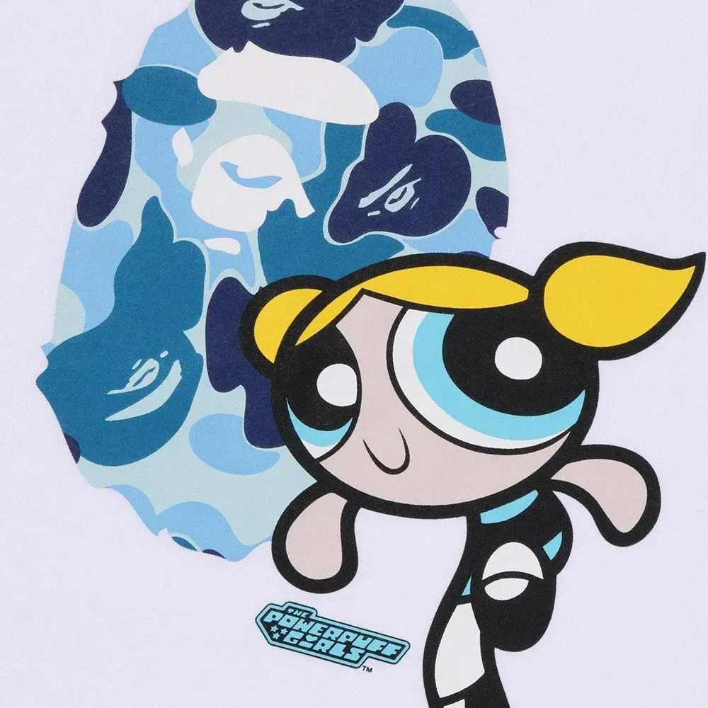 Imagem Power Puff Girls x Bape Camiseta Ape Head Bubbles White