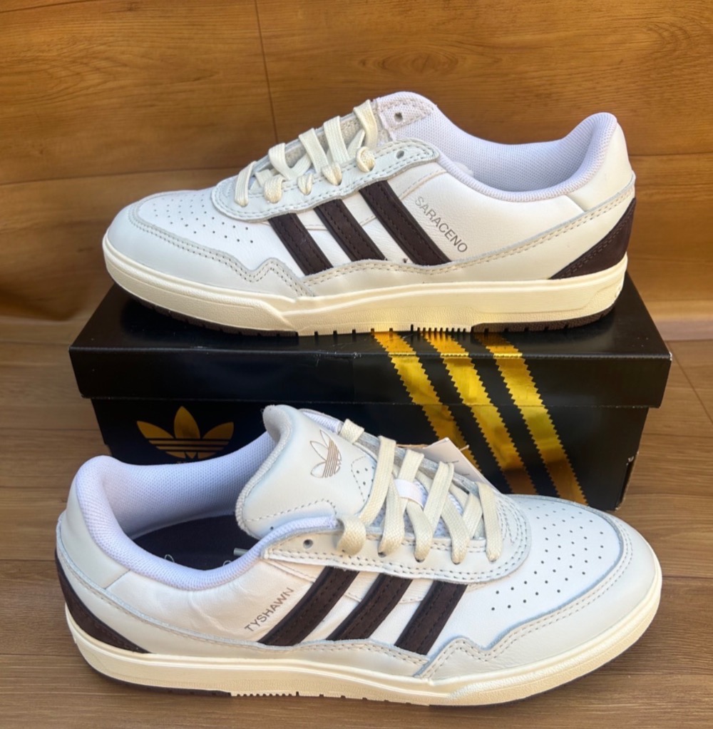 Zach x adidas Tyshawn II Crystal White Shadow Brown Off White