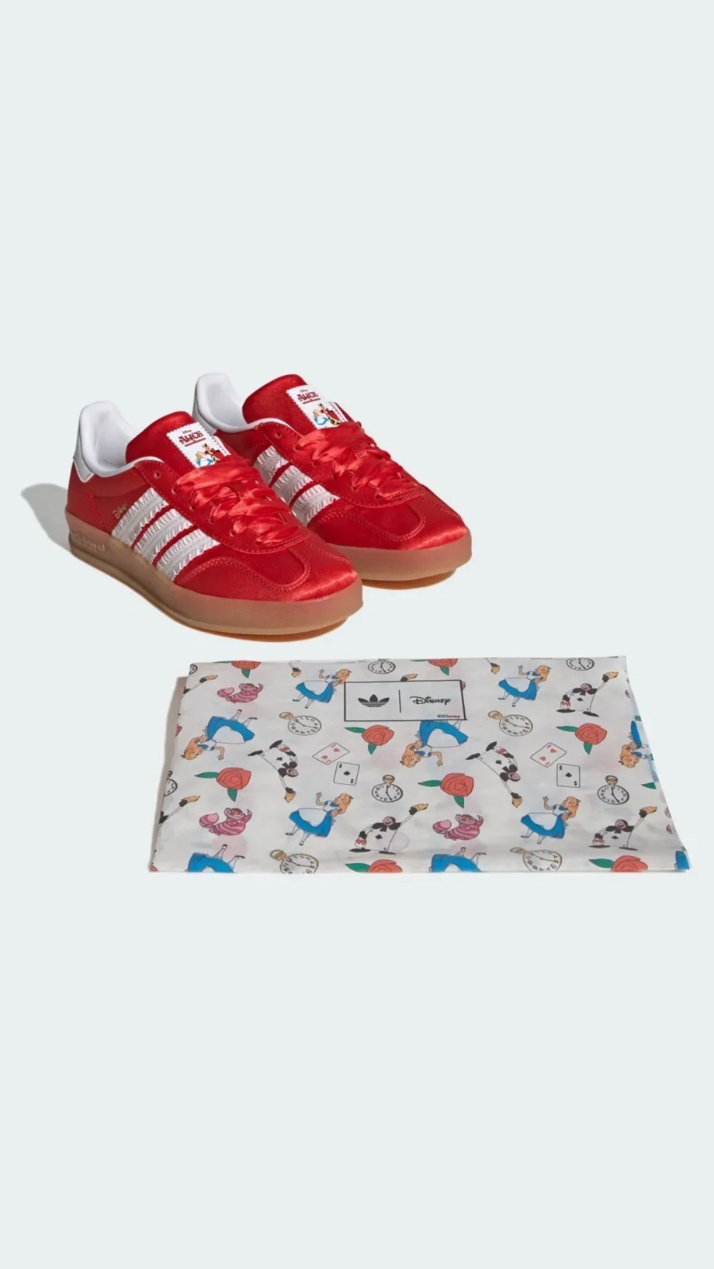 Disney x adidas Gazelle Indoor GS Red White Gum — 34 / 35 / 36 / 37 / 38, Novo