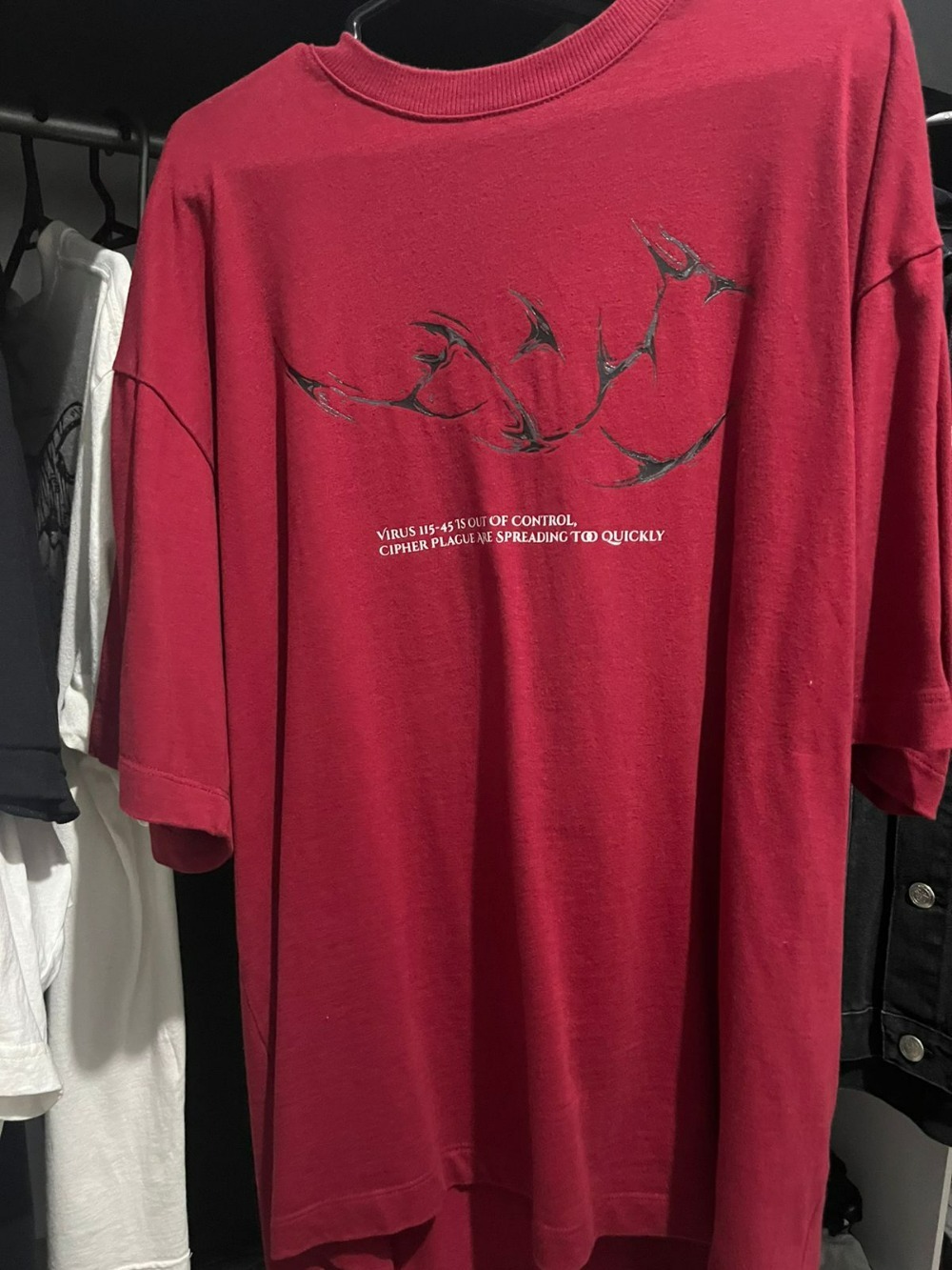 Cipher Plague T-shirt Simbio-C Red