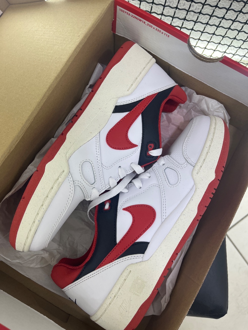 Nike Full Force Low White Mystic Red