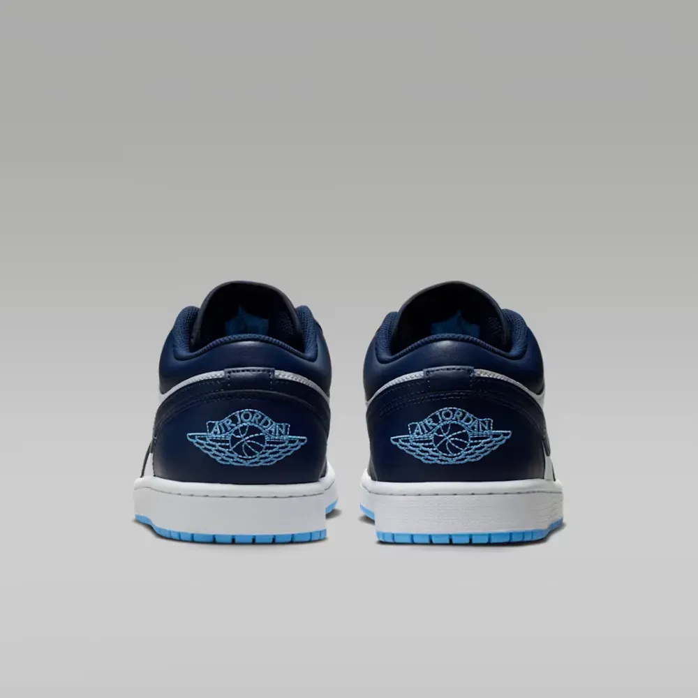 Air Jordan 1 Low Midnight Navy White University Blue - Droper